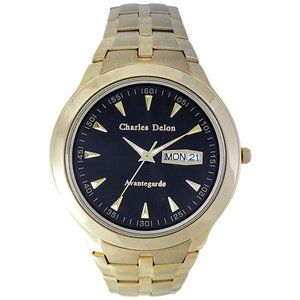 Charles Delon Dress/Formal Style Gold Watch